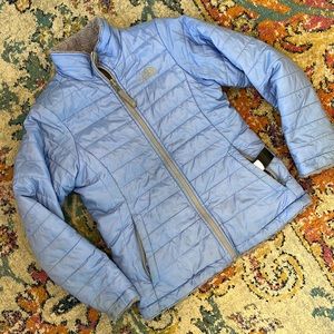 North Face Mossbud Swirl jacket reversible puffer Size L (14/16)